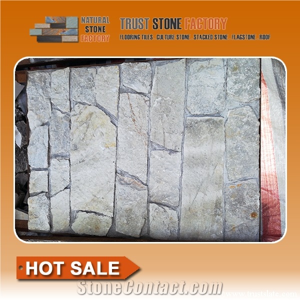 White Flagstone Walkway Pavers,Quartzite Flagstone Landscaping, Flagstone Patio Installation