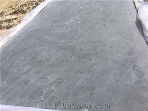 Ink Jade Limestone Slabs, China Black Limestone Tils Cut to Size