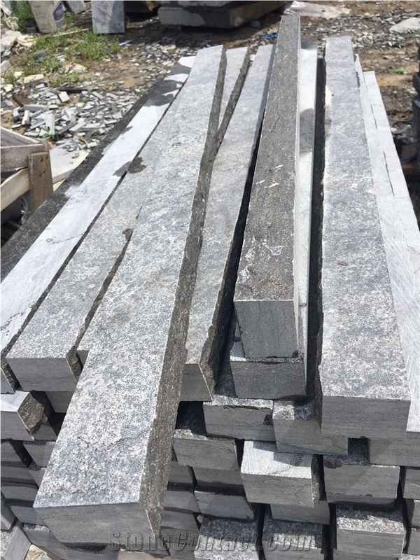 Ink Jade Limestone Slabs, China Black Limestone Tils Cut to Size