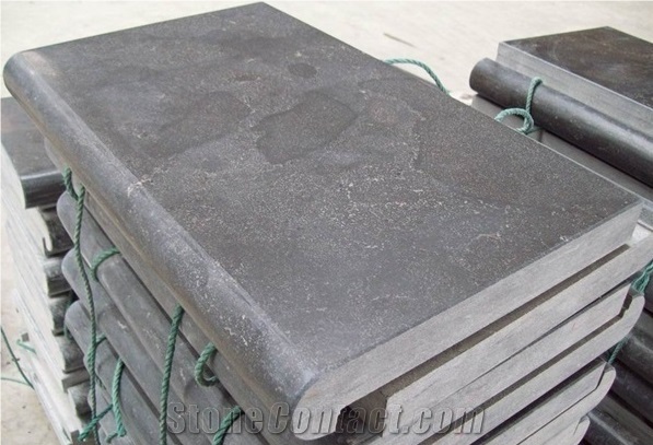 Manchu Caviar Limestone, China Black Limestone Pool Coping Pavers