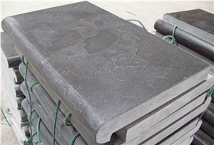 Manchu Caviar Limestone, China Black Limestone Pool Coping Pavers