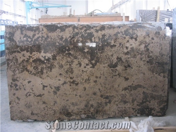 Rusty Manchu Caviar Limestone Tiles, China Brown Limestone Slab Polished