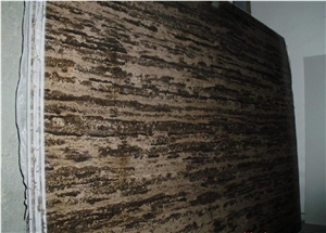 Rusty Manchu Caviar Limestone Tiles, China Brown Limestone Slab Polished
