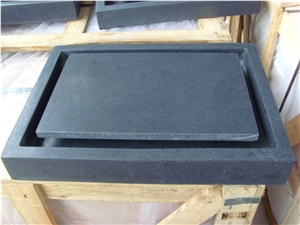 Basalt Rectangle Sinks Bathroom Basin Vessel Sinks