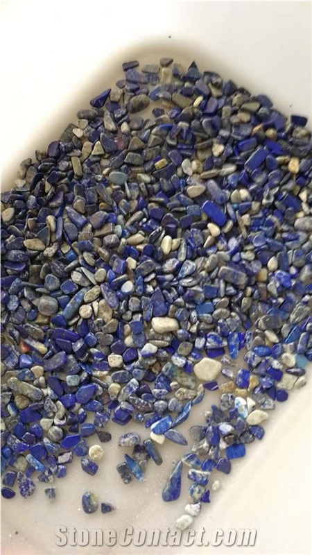 Luxury Natural Gemstones Lapis Lazuli Tumbles Blue Gravel and Pebbles Stone