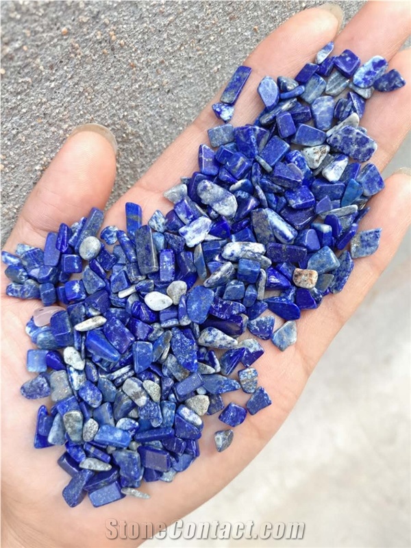Luxury Natural Gemstones Lapis Lazuli Tumbles Blue Gravel and Pebbles Stone