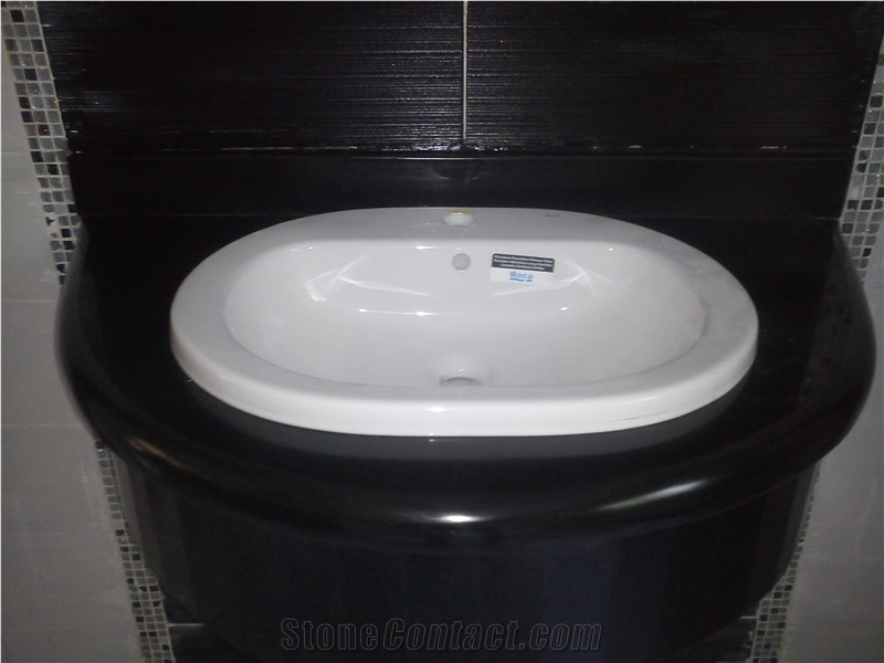 Absolute Black Granite Bath Tops