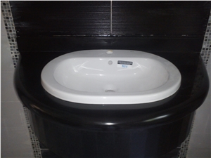Absolute Black Granite Bath Tops