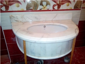 Ammar 001, White Marble Bath Tops Ammar 001, White Marble Bath Tops