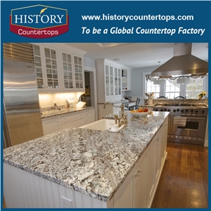 2017 Brazil White Granite Bianco Antico Branco Antique Granite with Customized Edges, Suitable for Polishing Kitchen Countertops, Bar Tops, Island Tops