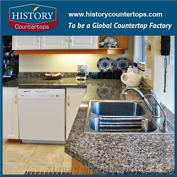 2017 Canada Granite Caledonia Kaledonia Brown Best Option for Countertops with Eased Polished, Polishing Kitchen Worktops, Cut-To-Size