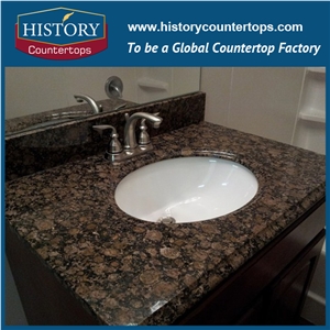 Baltic Brown Granite Customized Edges Vanity Top
