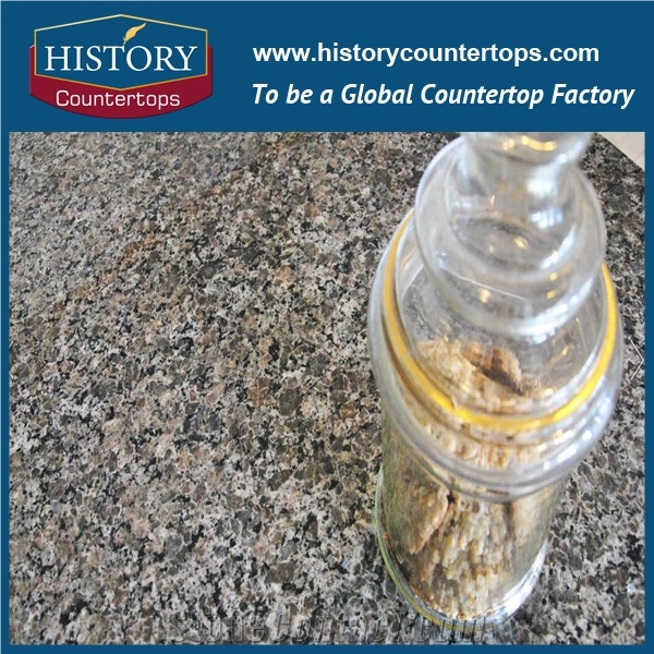 Caladonia Granite Kitchen Island Bench Tops Worktops with Customized Edges, Engineered Natural Stone Countertops Polished Surface for Condos and Multi-Family Projects