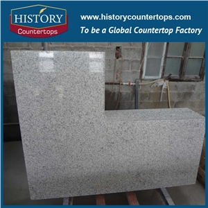Cheap China Granite G655 Countertops with Customized Edges, Tong White Kitchen Solid Surface Island Bench Top Polishing for Multi-Family and Apartment Projects