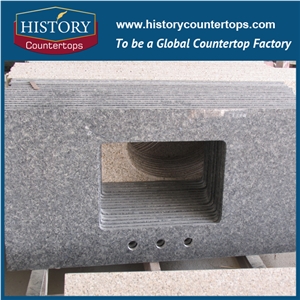 China New Style Cheapest Price Best Option Granite Countertops G674 Ice Brown for Solid Surface Bathroom Vanity Tops, Custom Tops