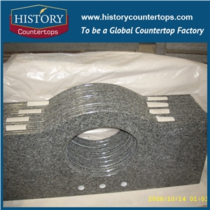 China New Style Cheapest Price Best Option Granite Countertops G674 Ice Brown for Solid Surface Bathroom Vanity Tops, Custom Tops