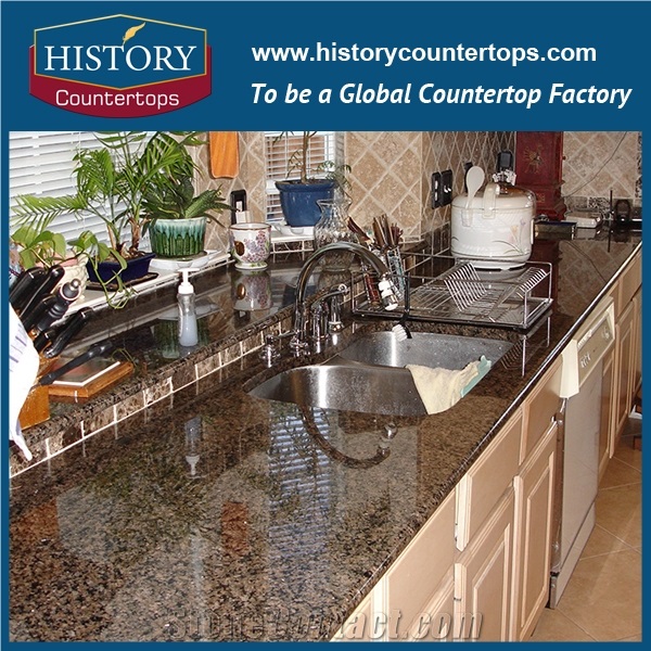 Desert Brown Granite Countertops Customized