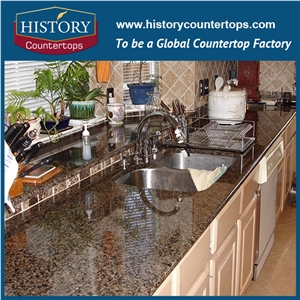 Desert Brown Granite Countertops Customized