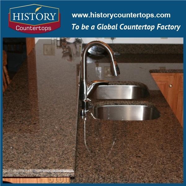 Desert Brown Granite Countertops Customized