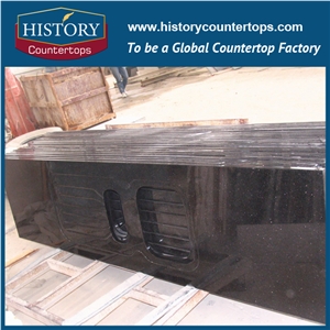 India Black Galaxy,Gold Star Galaxy,Hei Jin Sha Granite Countertops for Polishing Kitchen Worktops, Bench Tops, Island Tops, Bar Tops for Sale
