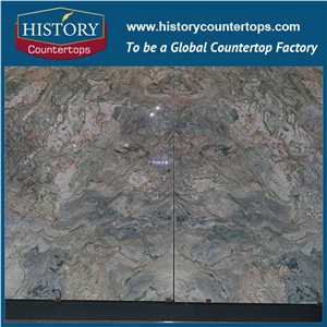 Silk Road /Fusion Quartzite Luxury Stone for Floor Tiles & Wall Covering Cladding, Kitchen Countertops & Bathroom Vanity Top, Construction Material Interior or Exterior