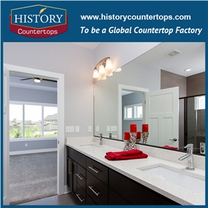 White Quartz Stone Stellar Snow Countertops