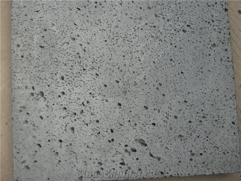 Lava Stone Paver / China Big Holes Volcanic Basalt Paving Tiles,Saw Cut Lava Stone Tile for Garden Pavement, Volcanic Rock Pavement