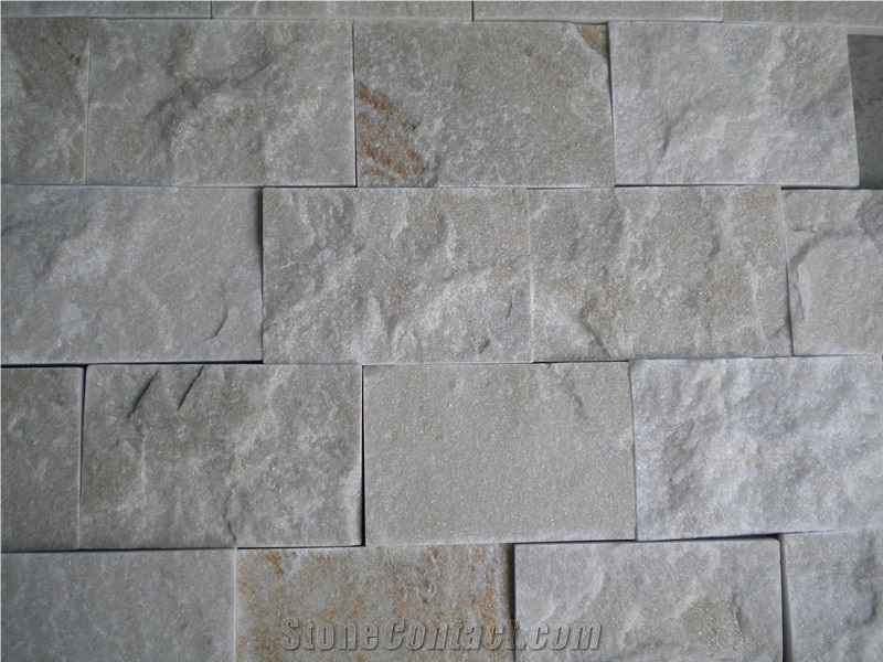 White Quartzite Cultured Stone & Walling Stone/Natural Split Finish