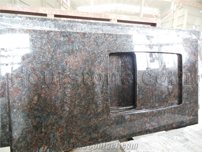 Granite Kitchen Counter Tops Tan Brown