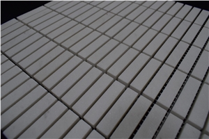Hot Product Crystal White Linear Mosaic Tile