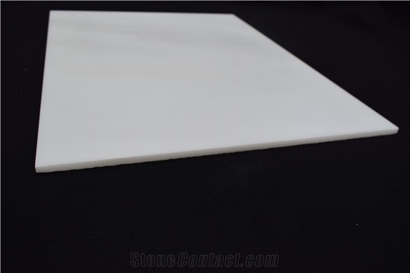 Polished Pure Royal Jade Marble Ice White Slabs Interior Decoration