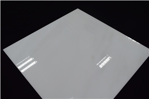 Polished Pure Royal Jade Marble Ice White Slabs Interior Decoration