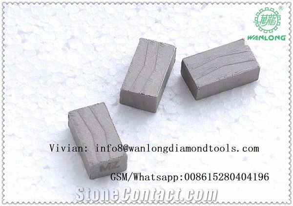 Sandwhich Type Segment for Marble, Fast Cutting Segemnt Carbide Tips for Marble