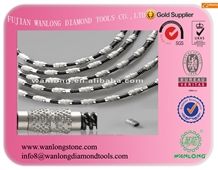 Vacuum Brazed Wire Saw Diamond Wire Saw for Quarry, Diamond Rubble Wire Saw for Granite Marble Qurry