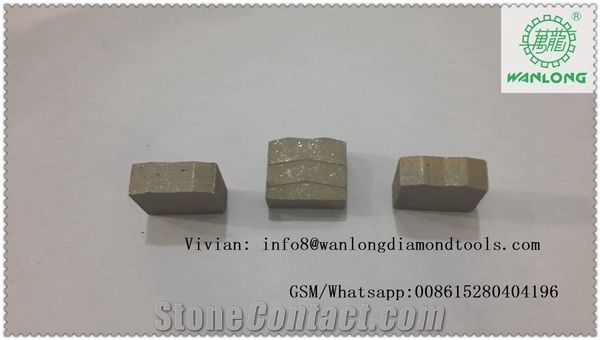 Wanlong Diamond Segment for Edge Cutting Carbide Tips Forsaw Blade for Granite Marble Sandstone Limestone Segment