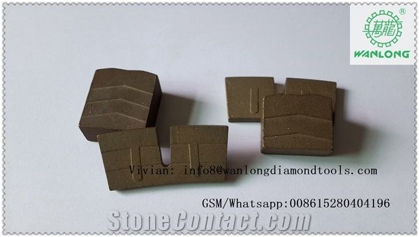 Wanlong Diamond Segment for Edge Cutting Carbide Tips Forsaw Blade for Granite Marble Sandstone Limestone Segment