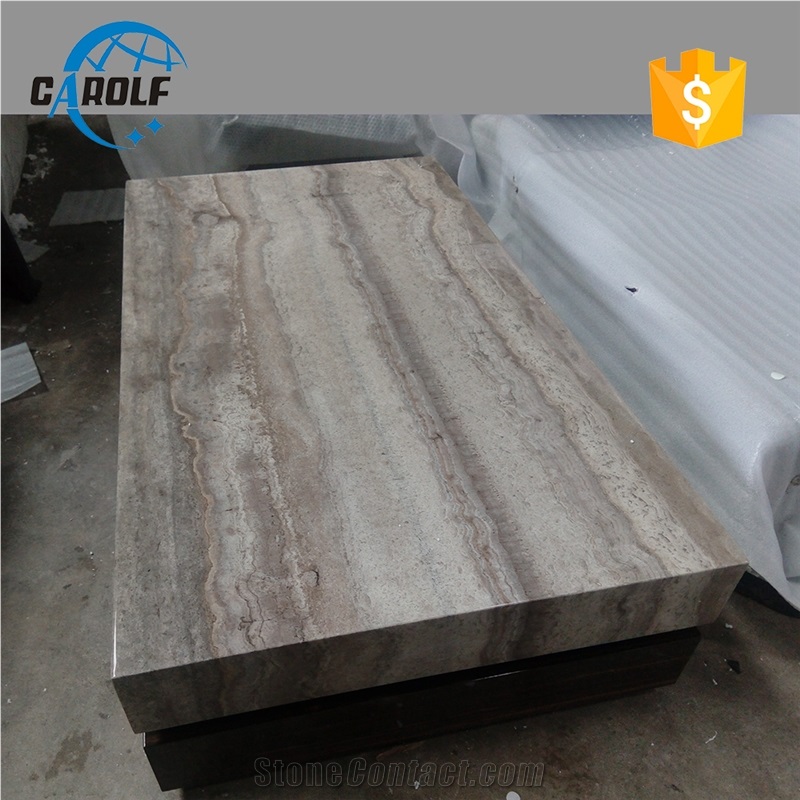 Grey Travertine Coffee Table