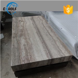 Grey Travertine Coffee Table