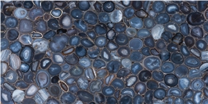 Agate Antique Blue Semiprecious Stone Slabs Agate Antique Blue Semiprecious Stone Slabs
