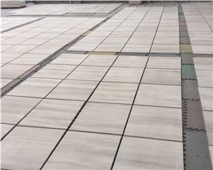 China Wooden White Marble Building Walling Wall Cladding Slab Tile with Polish Hone Antique Face