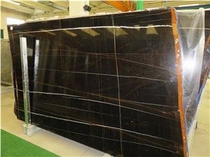 Quarry Direct Supply Noir Aziza Marble(Nero Tunisi,Black Aziza,Noir Gris Aziza,Nero Dora) Slabs & Tiles,Wall & Floor Covering, Polished, Honed