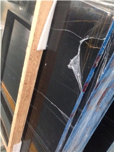 Quarry Direct Supply Noir Aziza Marble(Nero Tunisi,Black Aziza,Noir Gris Aziza,Nero Dora) Slabs & Tiles,Wall & Floor Covering, Polished, Honed