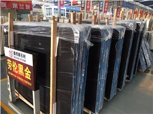Quarry Direct Supply Noir Aziza Marble(Nero Tunisi,Black Aziza,Noir Gris Aziza,Nero Dora) Slabs & Tiles,Wall & Floor Covering, Polished, Honed