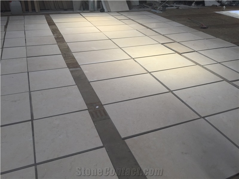 Tunisia Quarry Direct Supply Thala Beige (Royal Thala,Thella Beige,Thella Beige Refsot) Limestone Slabs and Tiles, Polished, Honed