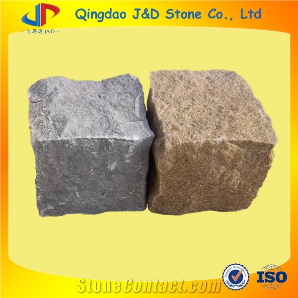 10x10x10cm Sandstone Cubes, Natural Split Sandstone Cobble Stones