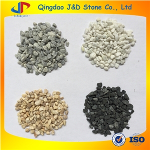 3-5mm Pea Gravels, White Black Yellow Grey 3-5mm Rounded Pea Gravel Stones