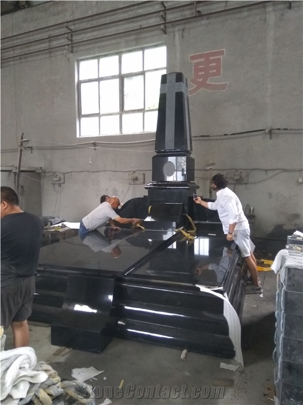 Shanxi Black Granite Huge Tombstones