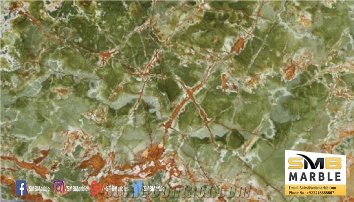 Green Onyx Tiles and Slabs for Flooring