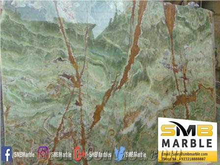 Green Onyx Tiles and Slabs for Flooring