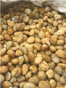 China Light Brown Polished Pebbles